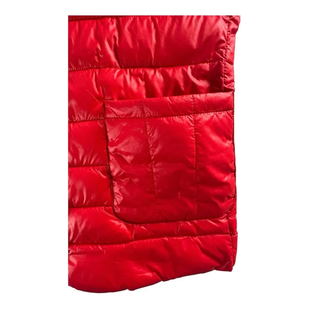 US‎ Polo Assn Size M Red Puffer Women's Jacket Style 01-8193HS